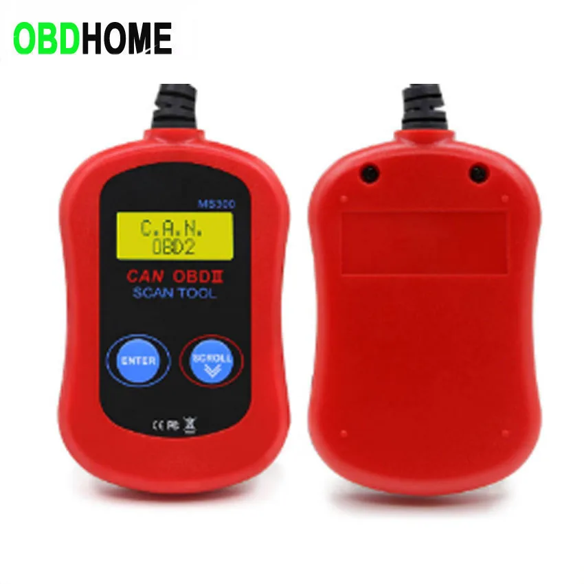 Новый MS300 OBD2 сканер Авто считыватель кодов отключает контроль двигателя