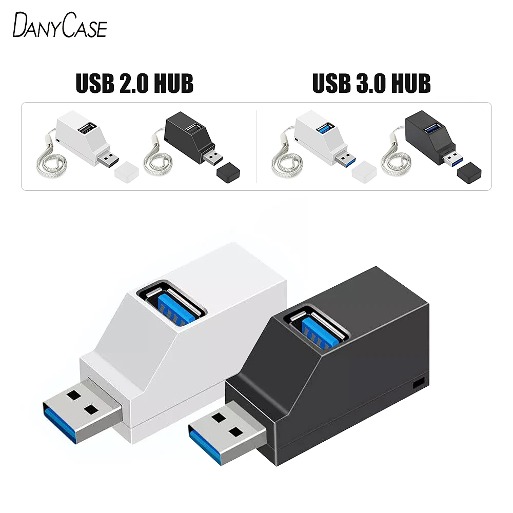 Concentrador de red USB 3,0 inalámbrico 3 en 1 para ordenador portátil, adaptador de PC, concentrador de carga USB 2,0, 3 puertos, divisor, Dell, Lenovo, accesorios