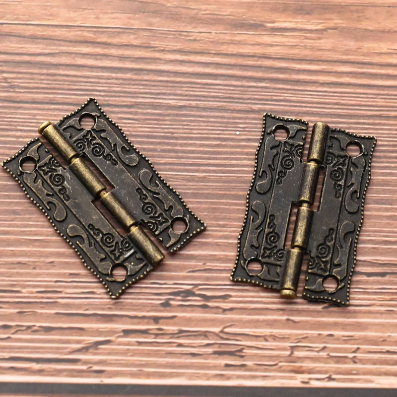 Box Latch Hasp Clasp + Hinges w/screw Suitcase Antique Bronze