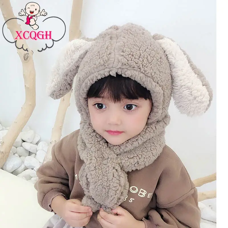 children's hat and scarf in one