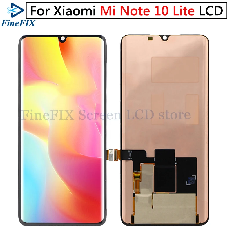 ЖК дисплей AMOLED для Xiaomi Mi Note 10 Lite сменный сенсорный экран M2002F4LG M1910F4G дисплей|Экраны