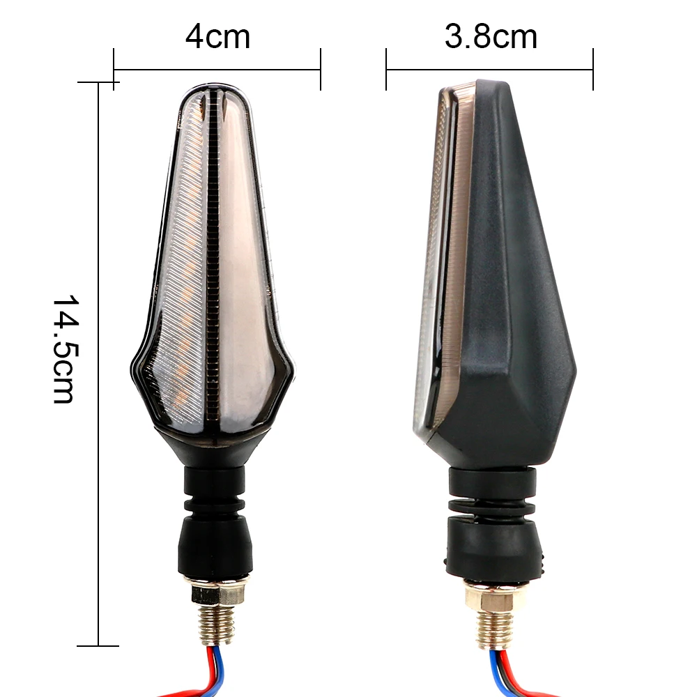 LEEPEE 1 пара мотоцикл вода течет указатель поворота Индикатор мотоцикла мигалка 24LED два-цветовой эталон дневной стоп-сигнал