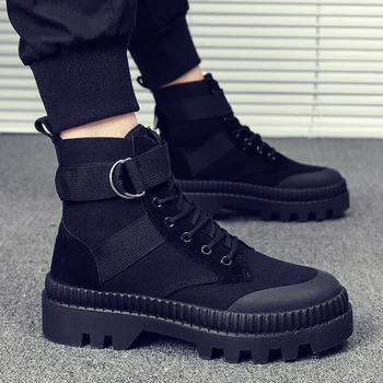

causal sports fashion men para sport spring boots cuero black shoe coturno shoes 2020 casual hombre leather man mens dress on