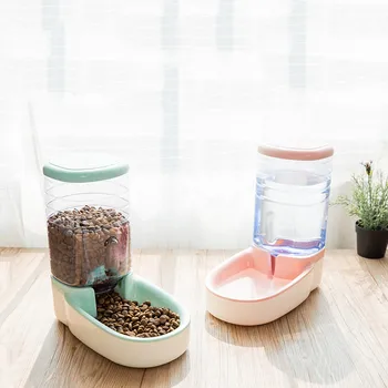 

3.8L Large Capacity Dog Cat Pets Automatic Feeder Cat Drinking Fountain Dispenser Dog Feeding Bowl Dog Cat Food Water Feeder