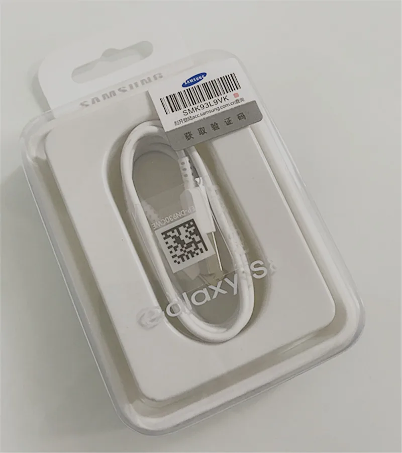 samsung USB2.0 Тип-C кабель 120 см USB-C Быстрая зарядка кабель передачи данных для Galaxy S9 S8 S10 Plus Note 7, 8, 9, 10, A5 A8 A90 W2019 - Цвет: Type C Cable White