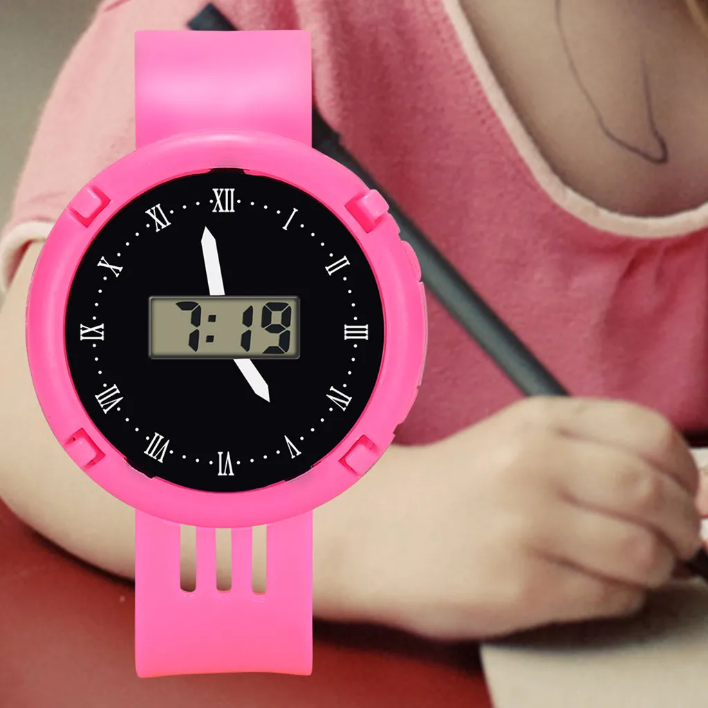 Детский Аналоговый Цифровой спортивный светодиодный водонепроницаемый наручные часы Z106