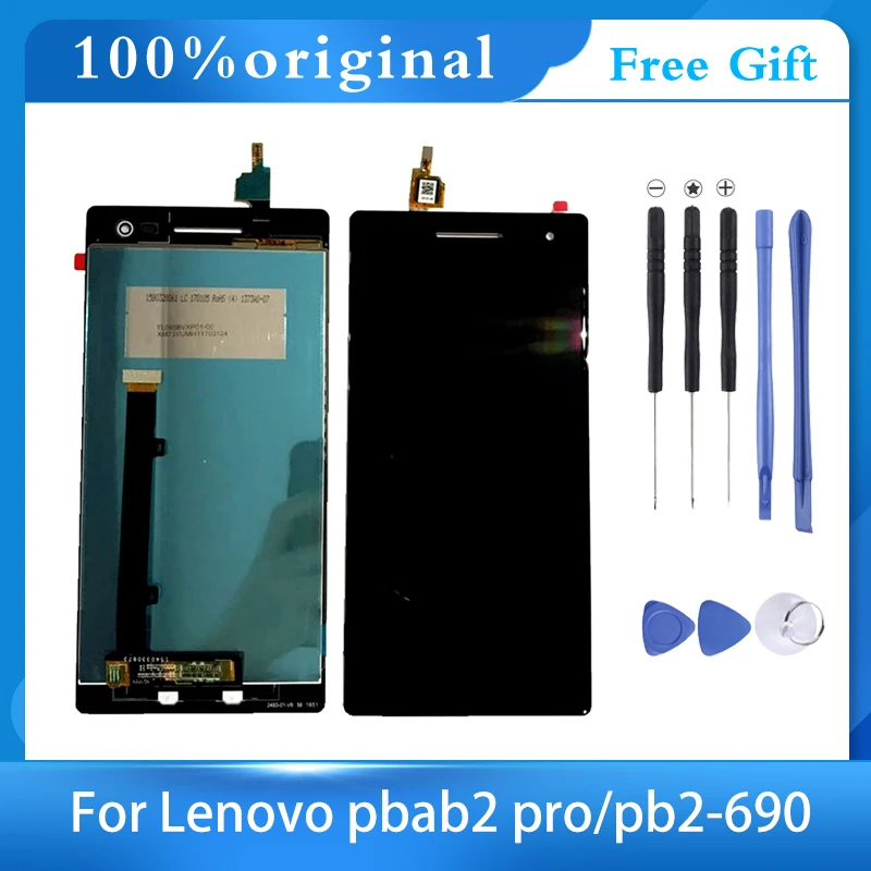 Оригинальный ЖК дисплей для Lenovo Phab 2 Pro PB2 690 690M 690Y Полный + сенсорный экран