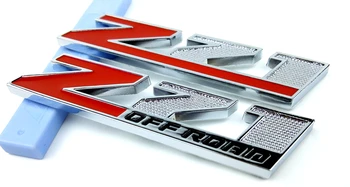 

5 Pieces Red Black Metal Z71 For Silverado GMC Sierra Car Styling Accessory Z71 OFF ROAD Car Exterior Emblem Sticker Decorations