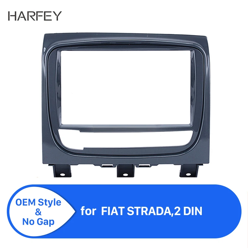 Harfey UV двойной Din Автомобильная Радио Рамка для приборной доски для FIAT STRADA панель DVD установка автомобильный аудио-рамка Крышка отделка приборная панель