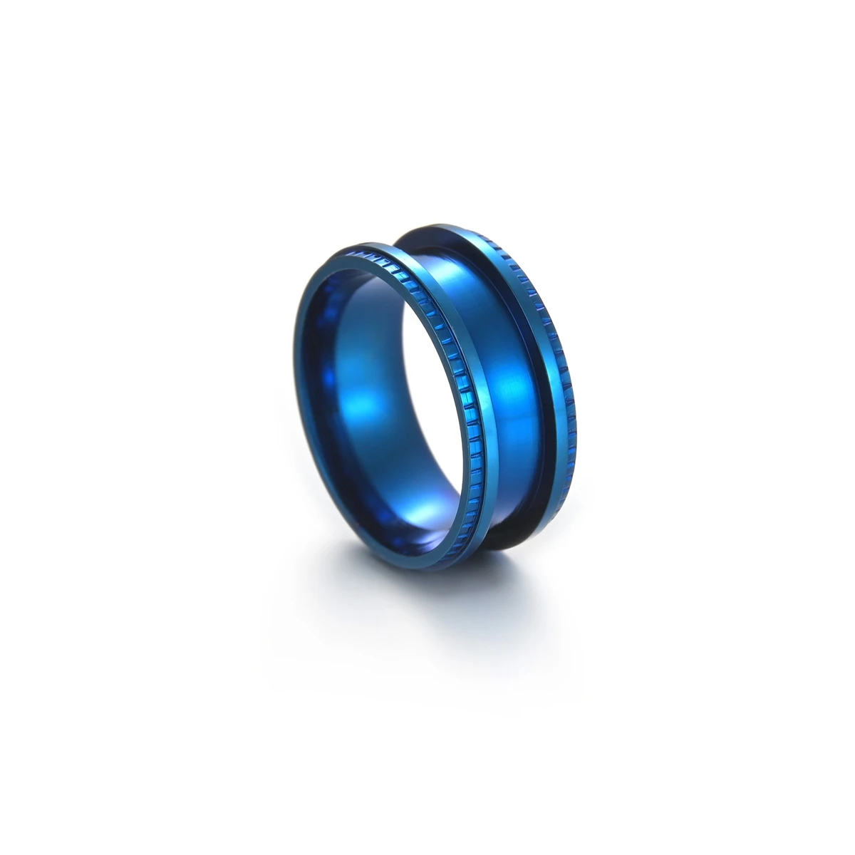 Handcrafted 8mm Stainless Steel Ring - Premium DIY Jewelry Making Supplies