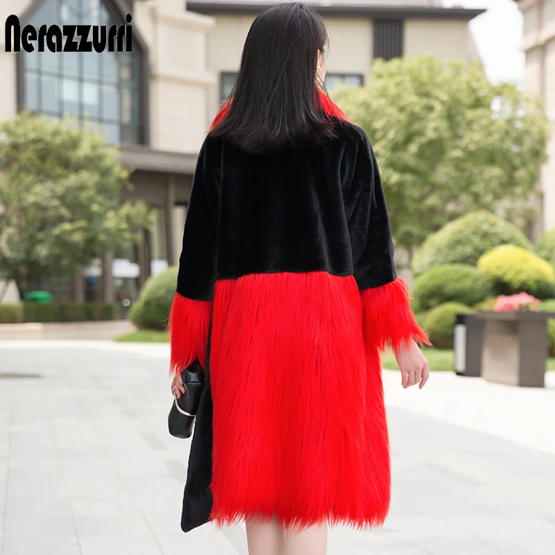 Nerazzurri Winter long warm soft oversized wrap