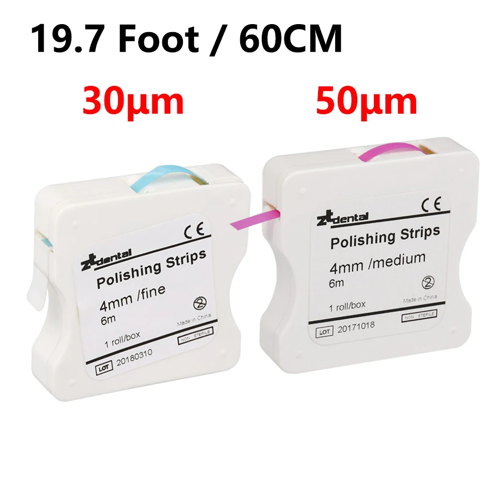 

1Roll Resin Dental Polishing Strip Tooth Interdental Sanding Grinding Teeth Whitening Surface Dental Consumables 4Mm