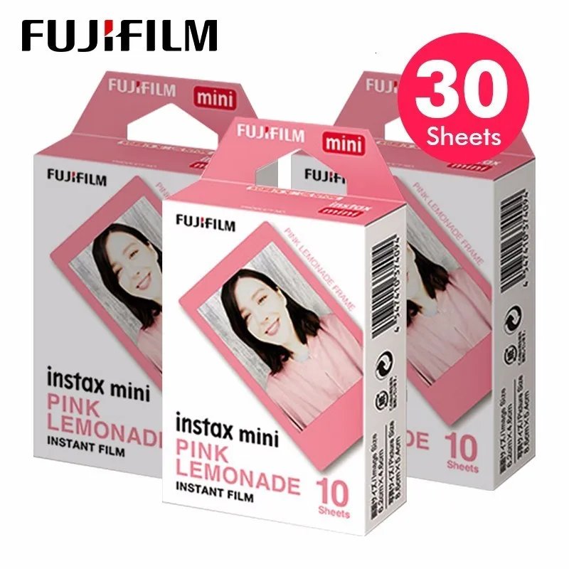 Fujifilm Instax Mini 8 пленка 10 листов Розовый Лимонад Fuji фотобумага для 70 50s 7s 90 25 Share SP-1 SP2 LOMO мгновенная камера - Цвет: 30 Sheets