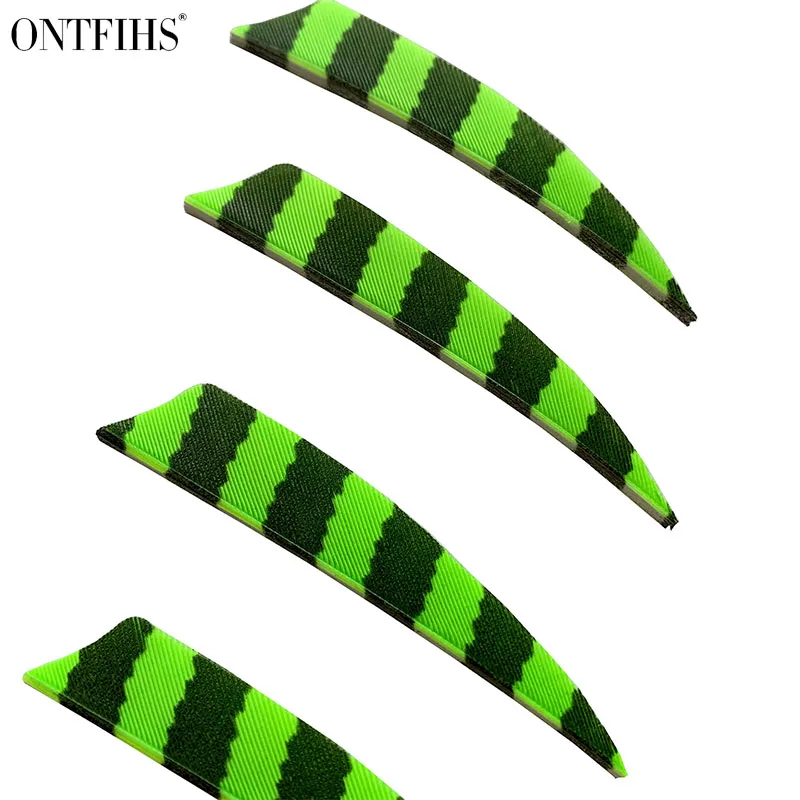 100 шт. ONTFIHS Новые 2. 5 дюймов охотничьи стрелы Fletches перо щит полоса 2 ''Vane Feather
