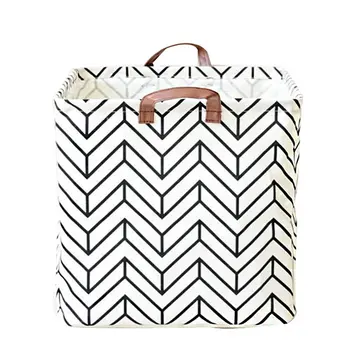 

Waterproof Printing Cotton Linen Desktop Storage Organizer Sundries Fashion Storage Box Cabinet Underwear Storage Basket Fast