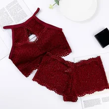 Женское эротичное нижнее белье с открытой спиной, кружевной Облегающая майка NS