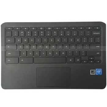 شراءجديد الأصلي المحمول Palmrest العلوي مع الولايات المتحدة لوحة المفاتيح Touc Hp Ad ل HP Chromebook 11 G6 EE L14921-001 الأسود