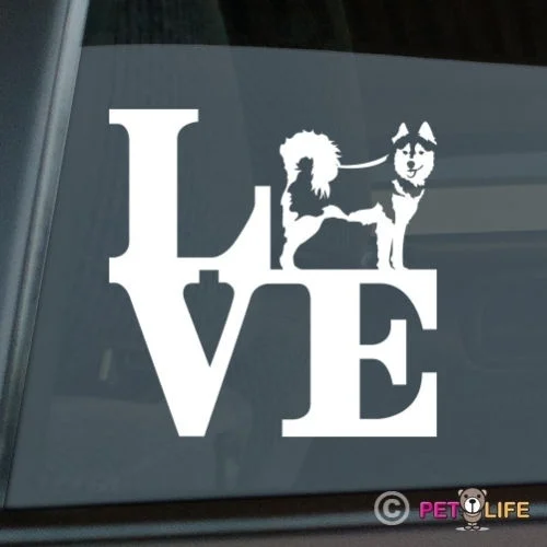 Наклейка с надписью Love alдо Klee Kai высечка винил-парк akk оконная наклейка | Игрушки и
