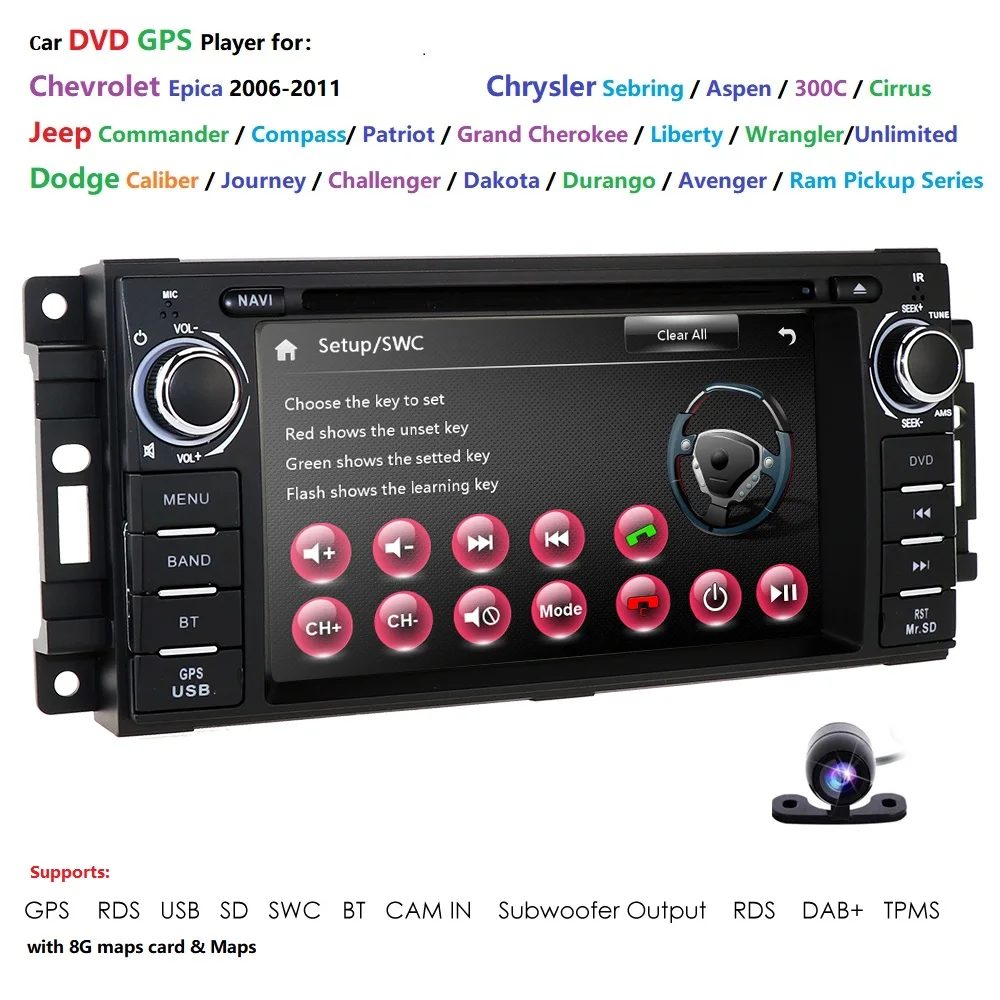 Flash Deal Car DVD GPS Player WinCE 6.0 For JEEP Wrangler Compass Patriot Grand Cherokee Commander Dodge GPS Navigation Radio CANBUS RDS BT 0