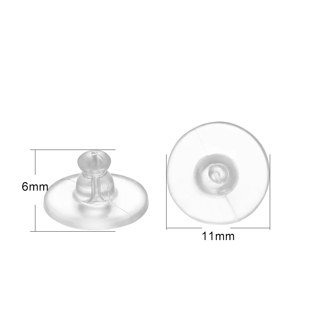 H2125742d265147fe95575e867275f75aO 200-2000pcs Soft Silicone Rubber Earring Back Stoppers for Stud Earrings DIY Earring Findings Accessories Bullet Tube Ear Plugs