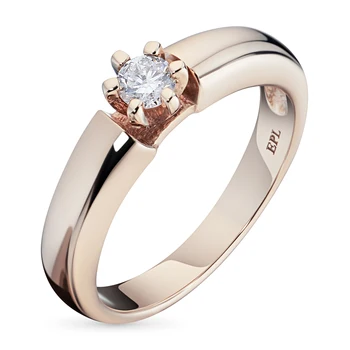 

A ring of red gold diamond e0201kts08070700