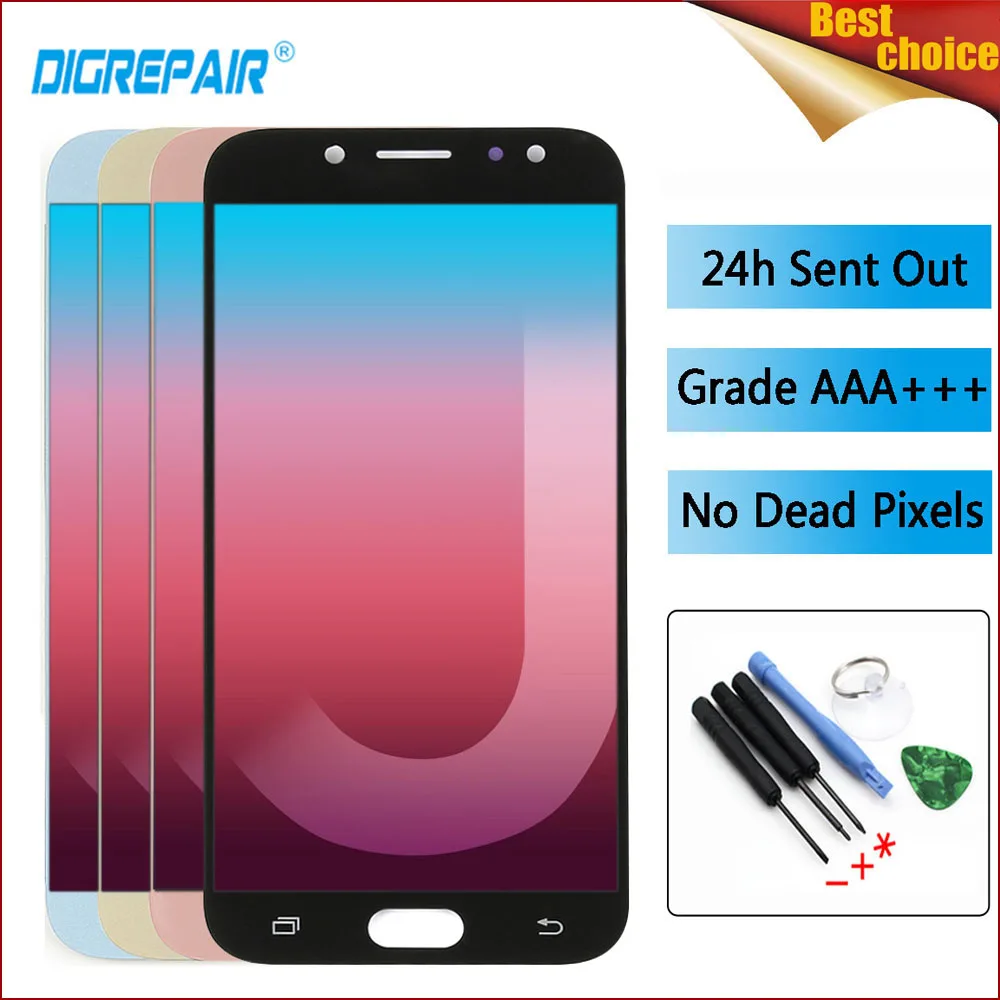 

J730 LCD For Samsung Galaxy J7 Pro 2017 J730 J730F LCD Display With Touch Screen Digitizer Assembly J730F J730GM J730G LCD