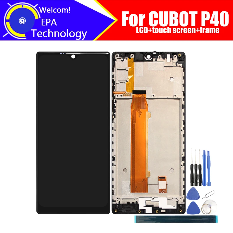 ЖК-дисплей и дигитайзер сенсорного экрана для CUBOT P40 100% оригинальный с