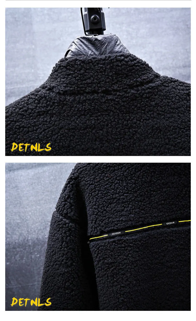 Version Winter New Style Loose-Fit Contrast Color Stand Collar Casual Jacket Hong Kong Style Thick Large Size Fashion And P