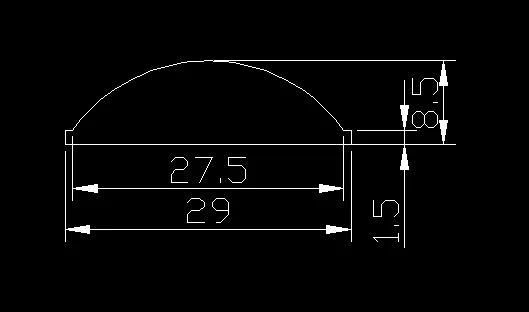 29MM光面尺寸图