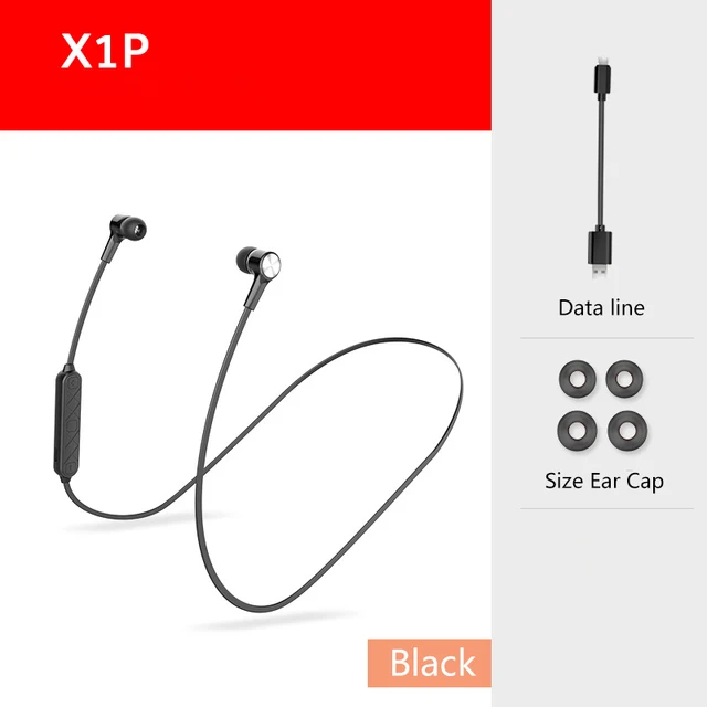 Bezprzewodowy zestaw słuchawkowy Bluetooth 5.0 sport wiszący szyi podwójny zaczep na ucho słuchawki Stereo HIFI uniwersalne słuchawki X1P z redukcją szumów
