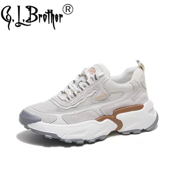 

sneakers women 2020 Autumn All-match Thick-soled Mesh Breathable Casual Sports Women's Shoes Women's Vulcanize Shoes