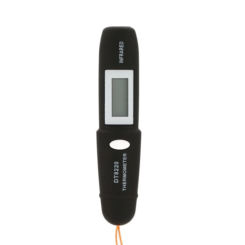 DT8220 цифровой жк-мини инфракрасный термометр измеритель температуры тестер красный лазерный карманный бесконтактный пирометр ручка бытовой