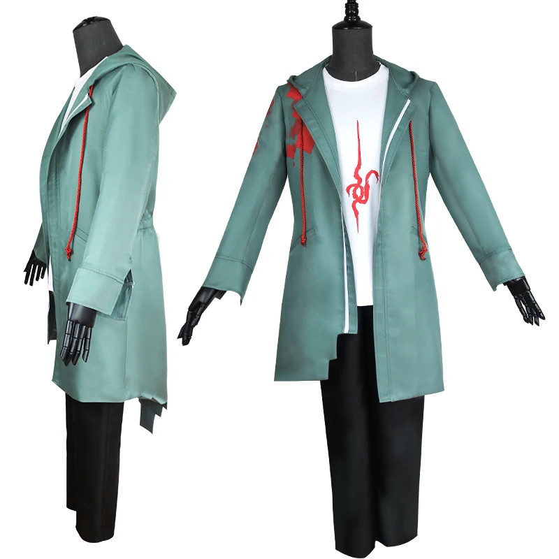 

Anime Super Dangan Ronpa 2 DanganRonpa Nagito Komaeda Jacket Coat Halloween Cosplay Costume For Men T Shirt +Jacket +Pants