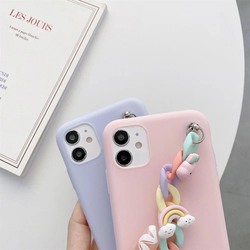 Vòng Tay Dây Đeo Cổ Tay Ốp Lưng Dành Cho Samsung Galaxy Samsung Galaxy S6 S7 Edge S8 S9 S10 S10e S21 S20 FE Note 8 9 10 Plus Lite 20 Cực Mây Bao kawaii samsung phone cases