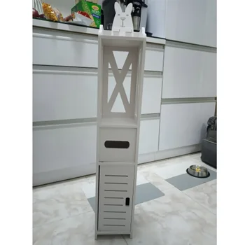 

Small Bathroom Vanity Floor Standing Bathroom Storage Cabinet Washbasin Shower Corner Shelf Plants Sundries Storage Racks