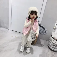 Маленький и большой бренд; коллекция года; зимний стиль; стиль; детская одежда в Корейском стиле; для мужчин и женщин; детский хлопковый жилет ярких цветов ручной работы