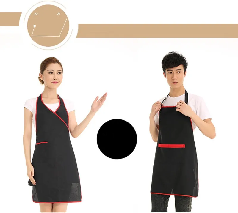New Korean Adult Men And Women Apron Cute Sleeveless Cotton Work Apron Kitchen Waterproof And Oil Creative Gift Free Shipping10