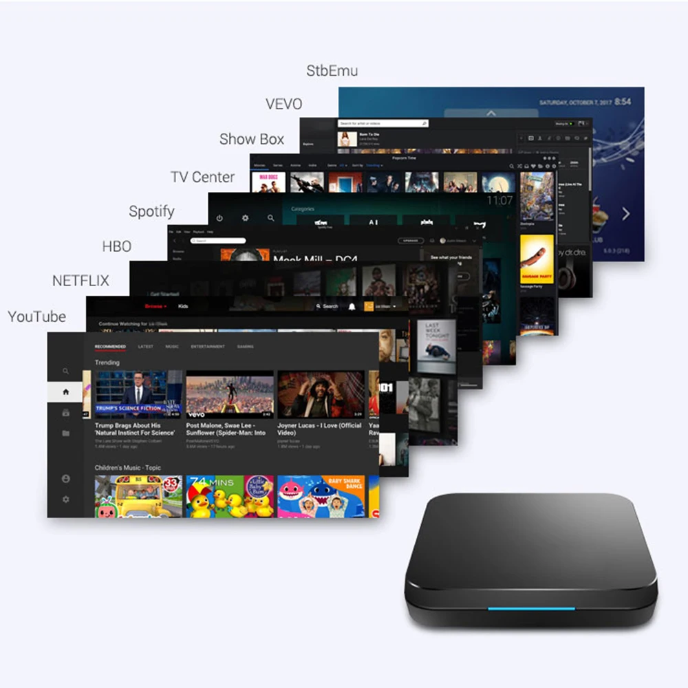 Andriod 8,1 tv Box S905X2 Четырехъядерный 4 Гб+ 32 ГБ USB3.0 5G wifi tv Box
