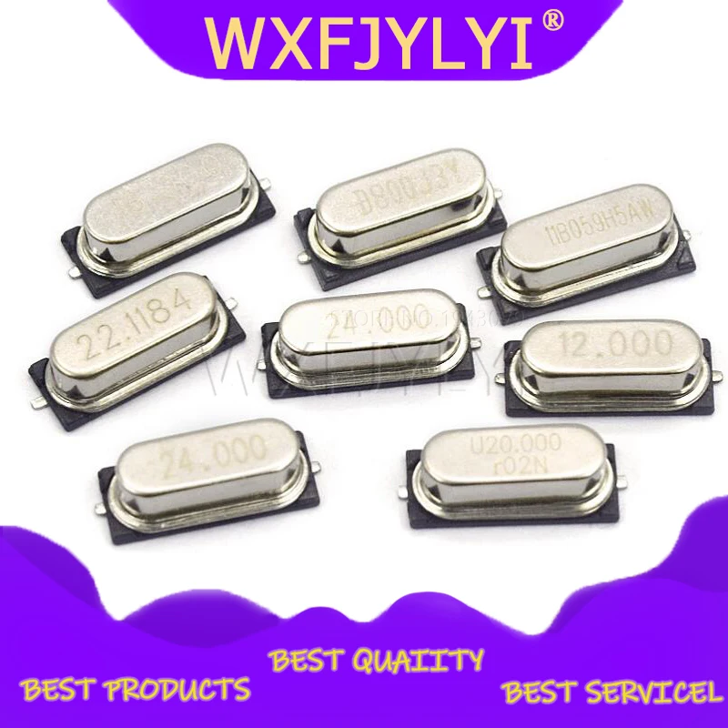 10 шт. 4Mhz 6Mhz 8 МГц 12 16 20 24 4 000 SMD кварцевые хрустальные резонатор пассивный генератор