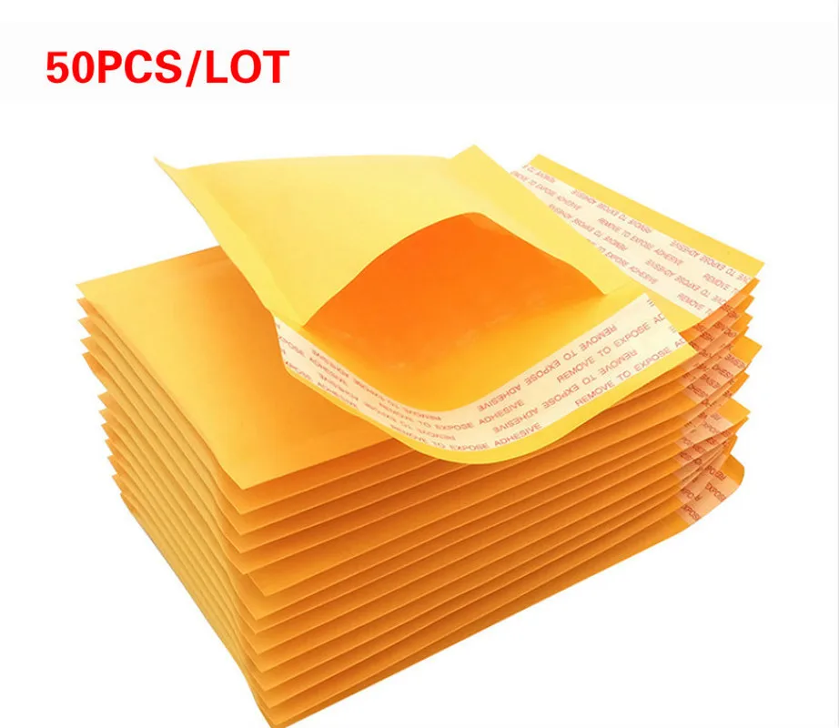 

18*23cm Kraft Paper Bubble Envelopes Bags Padded Mailers Shipping Envelope with Bubble Mailing Packaging Bag Gift Wrap Storage