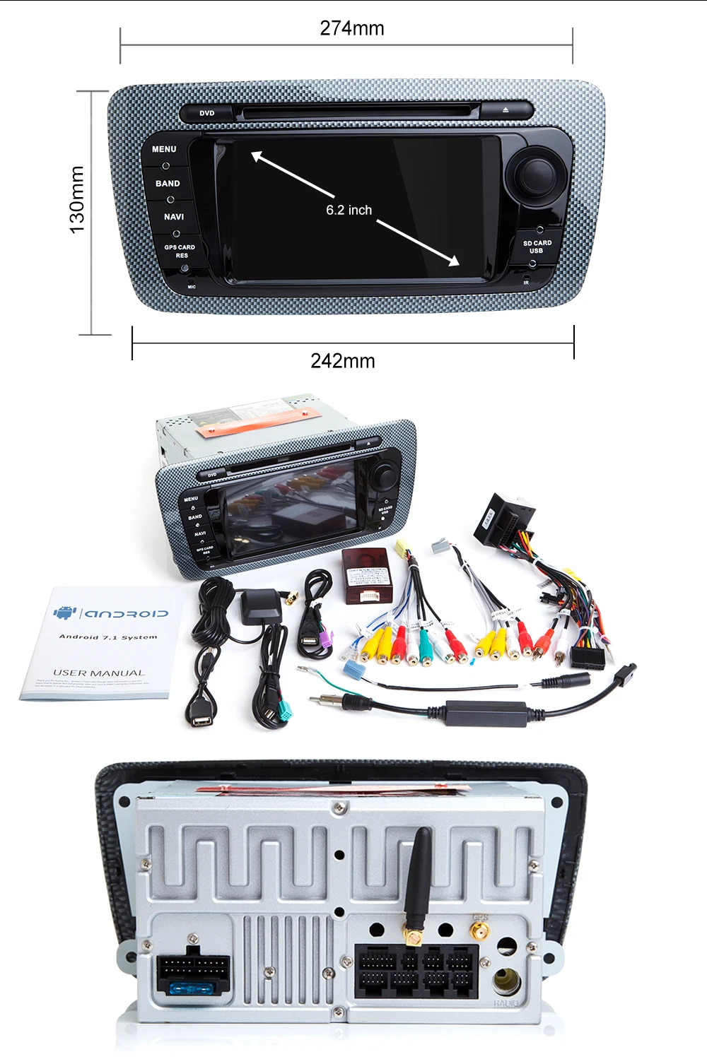 Ips DSP 64GB 2 Din Android 9,0 Автомобильный DVD Радио для Seat Ibiza 6J MK4 SportCoupe Ecomotive Cupra 2009-2013 gps Мультимедиа OBD RDS