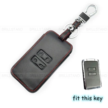 

4 Button Leather Car Remote Key Fob Holder Case Cover for Renault KOLEOS Kadjar Grand Scenic Arkana A Duster 2019 2017