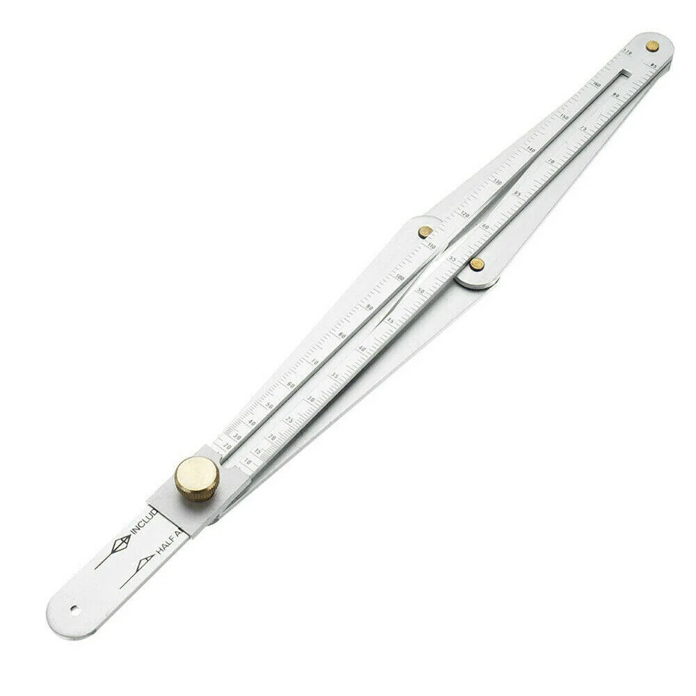 

Frame Miter Angle Measuring Tool Professional Cutting Protractor Ruler Gauge Universal DIY Woodworking Aluminum Practical