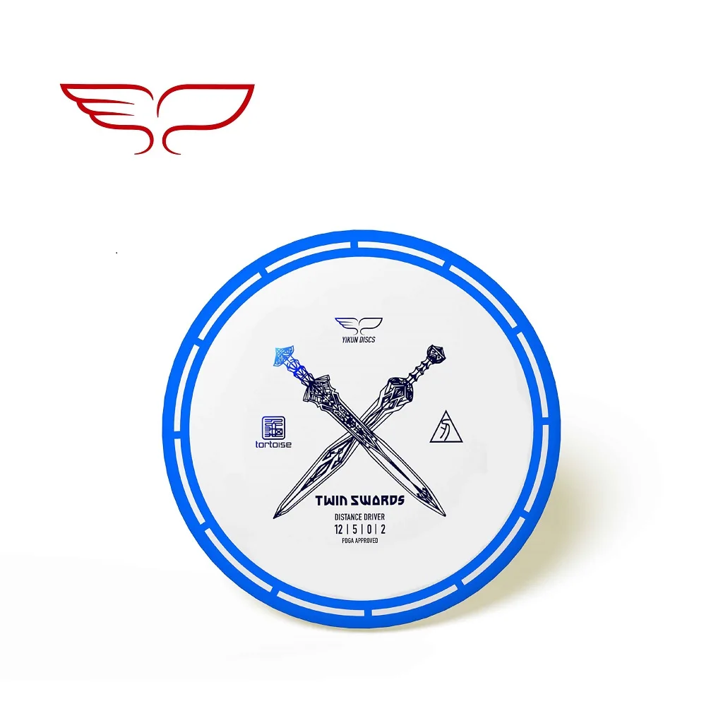 YIKUN диски PDGA одобренный диск Гольф черепаха линия драйвер двойные мечи Черная
