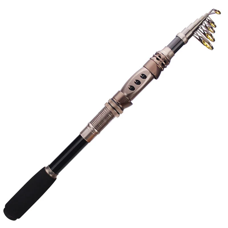 

1.8/2.1/2.4/2.7/3.0/3.3M HARD Fishing Rod High Carbon Fiber Telescopic Fishing Rod Suitable Bait Weight is 30g-60g
