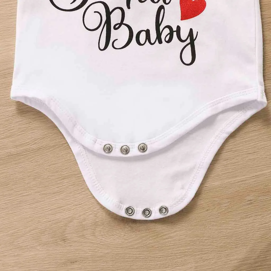 romper baby christmas dress Infant Baby Girls Christmas Letter Romper+fashion Plaid Skirt+Bow Hairband Outfits newborn clothes