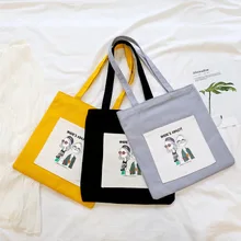 Корейский стиль Холщовая Сумка женская через плечо стиль Женская сумка рюкзак из холщовой ткани с принтом MORI серии студентов bu xi dai