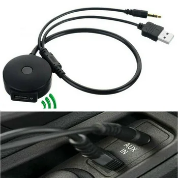 

AUX Adapter Cable Bluetooth Audio USB Black Connection For Mini Cooper Replacement