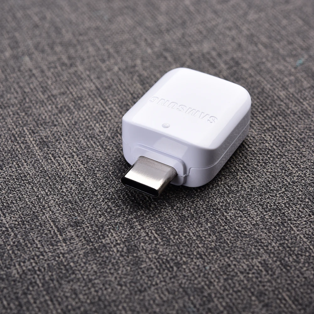 Оригинальный адаптер SAMSUNG USB Type C OTG для Galaxy S20 S10 S9 S8 Plus Note 8 9 10 A50 A70 поддержка флеш