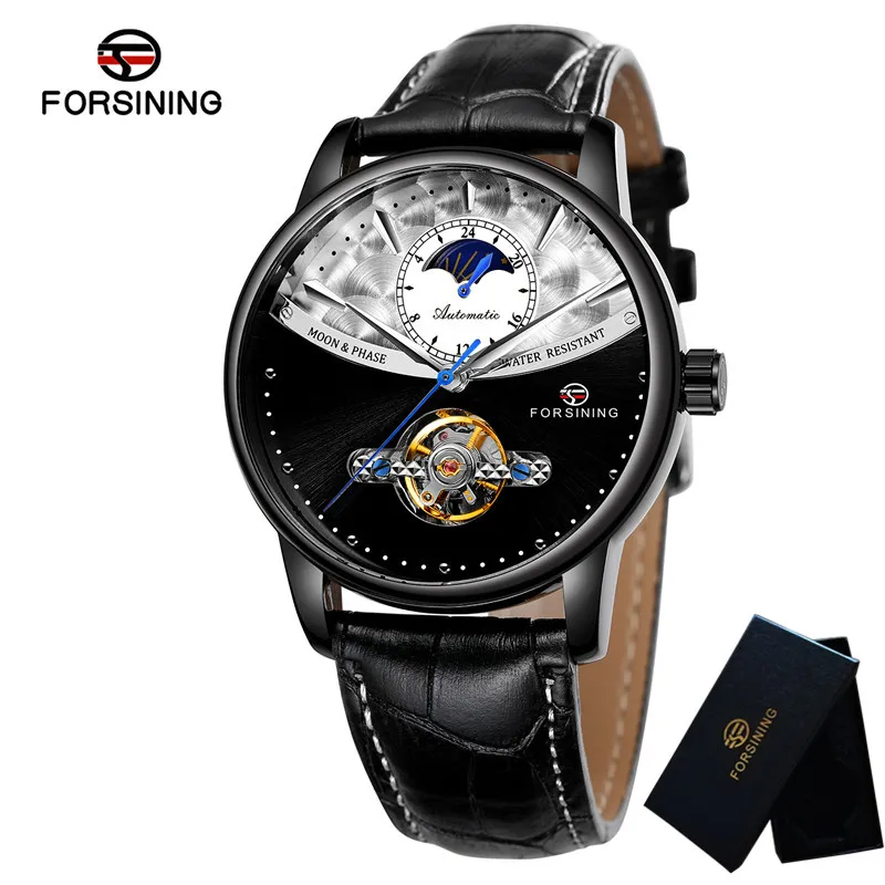 FS045L03 with box FORSINING автоматические механические мужские наручные часы военный армейский Спорт Мужские часы лучший бренд класса люкс Скелет водонепроницаемые мужские часы 045 - Цвет: FS045L03 with box